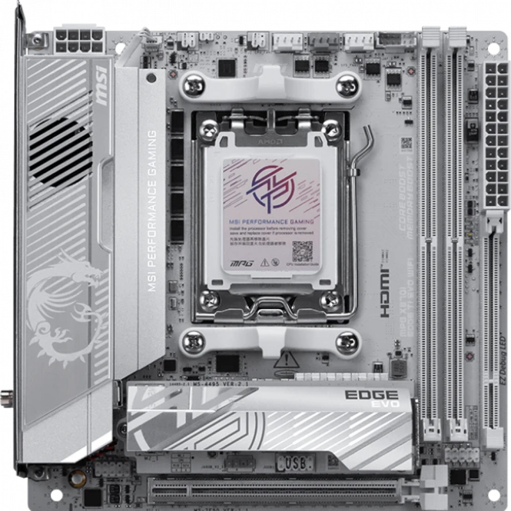 Материнская плата MSI MPG X870I EDGE TI EVO WIFI Mini-ITX, AMD AM5 — фото товара