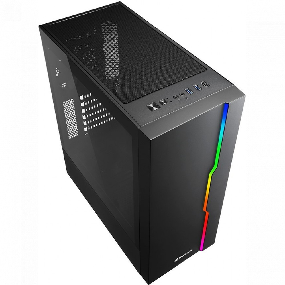 Корпус Sharkoon RGB SLIDER BLACK RGB SLIDER bk Mid-Tower - миниатюра 3