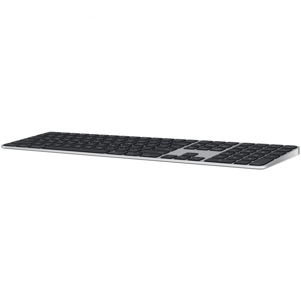 Клавиатура Apple Magic Keyboard with Touch ID and Numeric Keypad for Mac models with Apple silicon - Black Keys - Russian MMMR3RS/A Беспроводная, Bluetooth - миниатюра 4