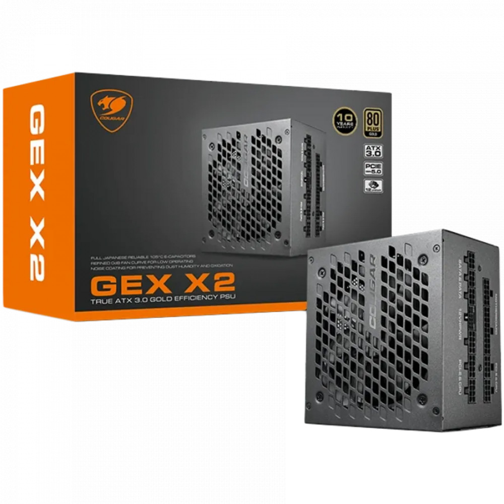 Блок питания Cougar GEX X2 1000 CGR GEX X2 1000 1000 Вт, 80+ Gold - миниатюра 4