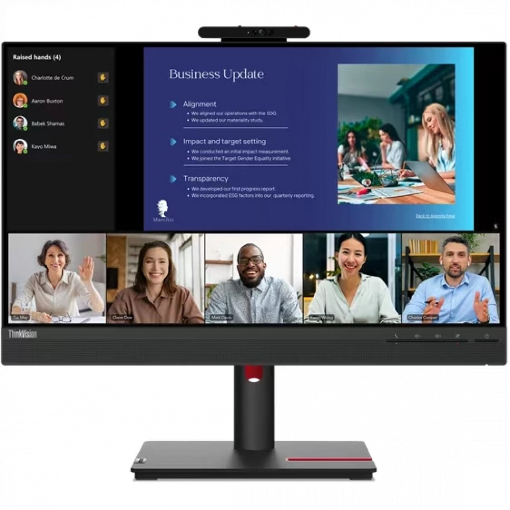 Монитор Lenovo ThinkVision T24v-30 63D8MAT3EU 23.8 ", IPS, Full HD 1920x1080 (16:9), 75 Гц — фото товара