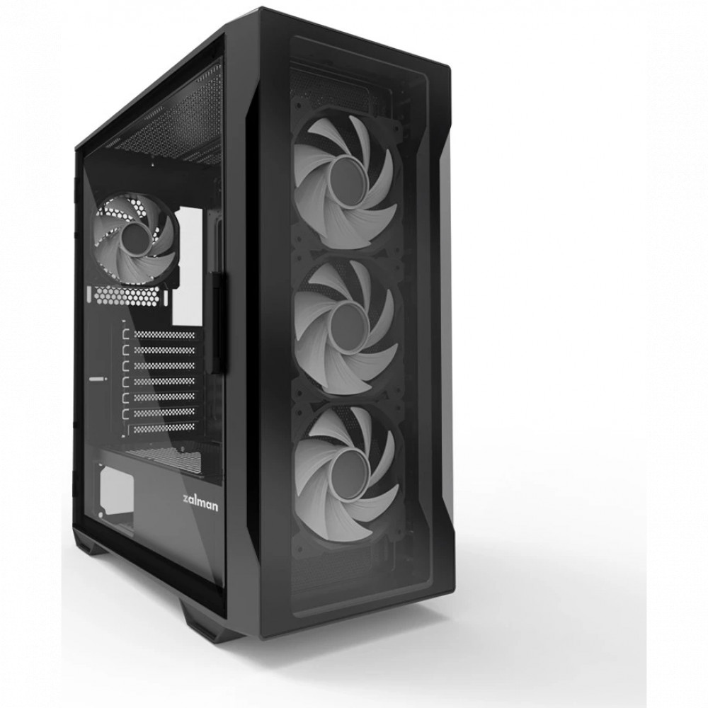 Корпус Zalman i3 Neo TG Black i3 Neo TG черный Mid-Tower - миниатюра 4