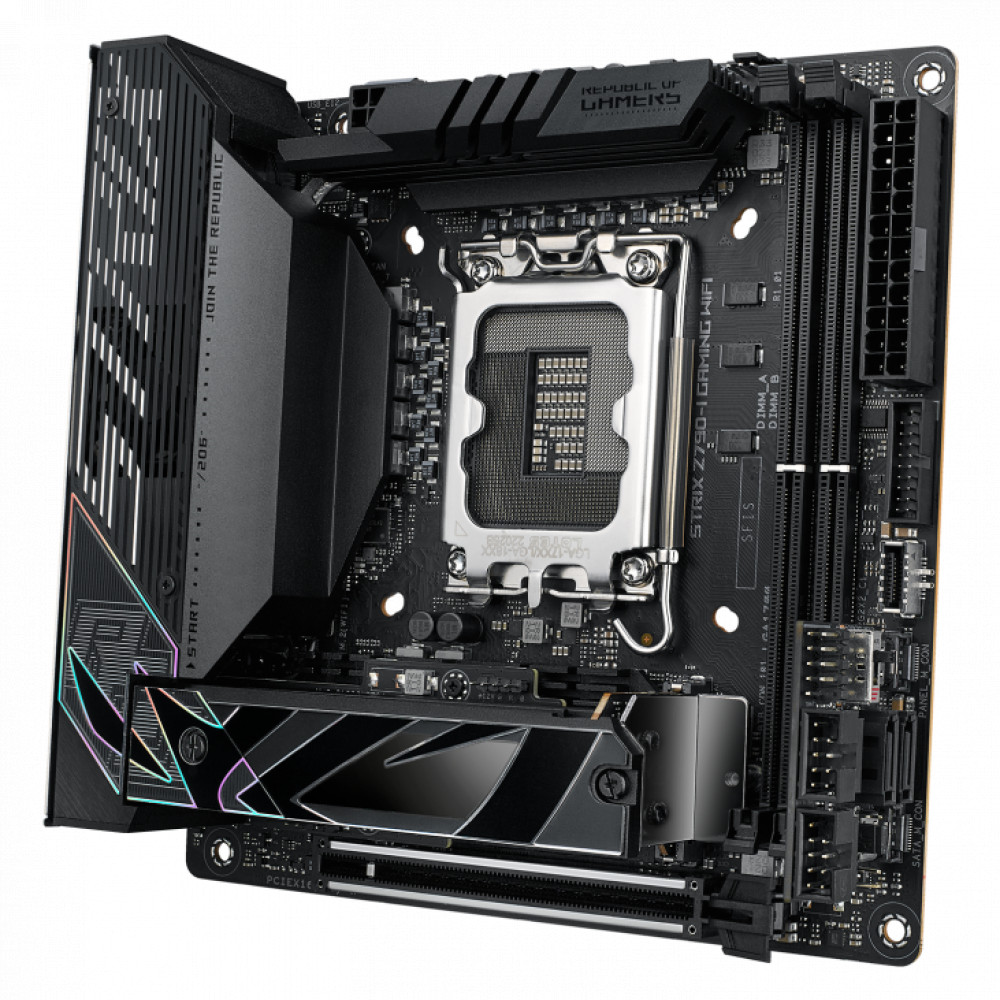 Материнская плата Asus ROG STRIX Z790-I GAMING WIFI 90MB1CM0-M0EAY0 Mini-ITX, LGA 1700 - миниатюра 3