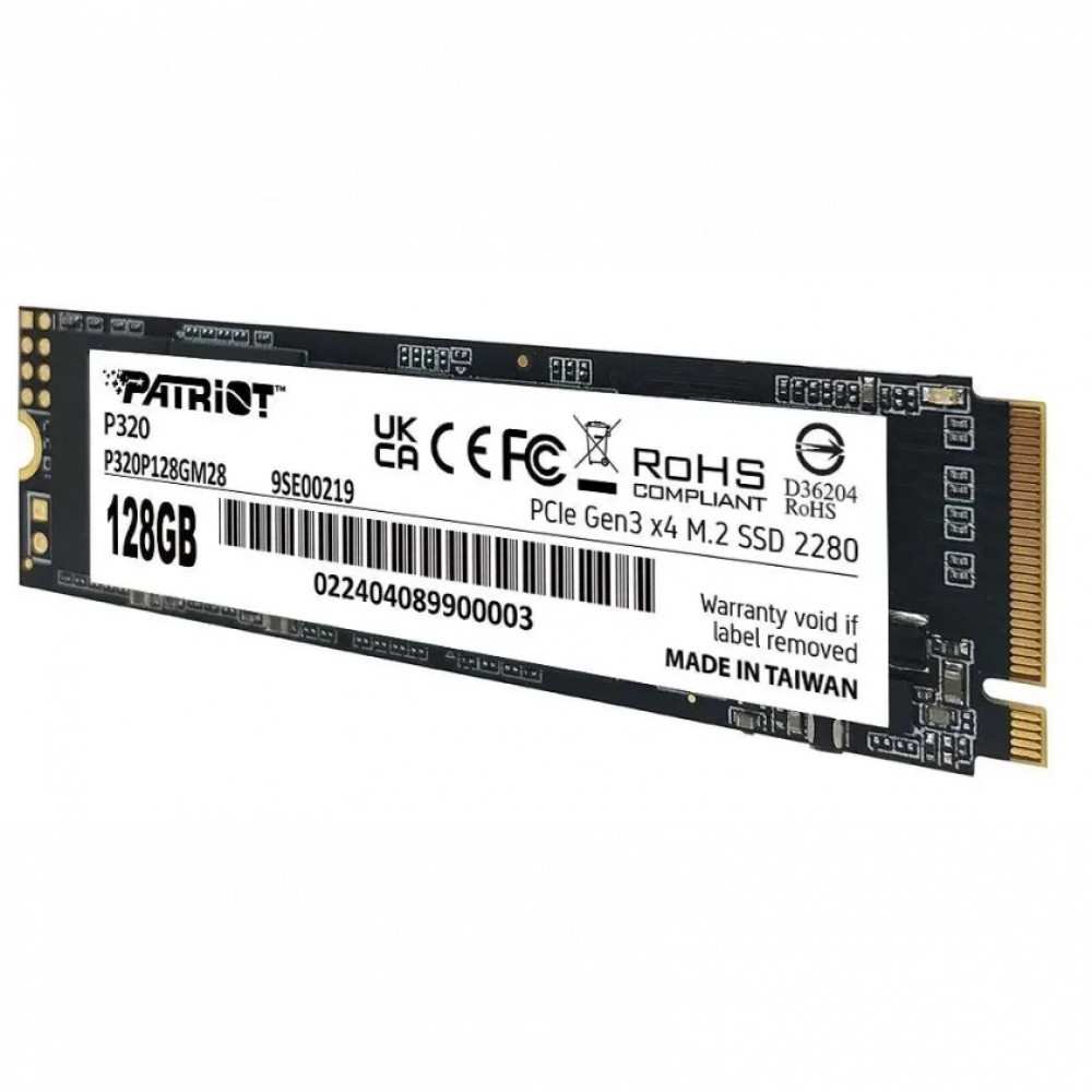 Жесткий диск Patriot 128GB P320 P320P128GM28 SSD (твердотельные), 120 ГБ, M.2, PCIe - миниатюра 2