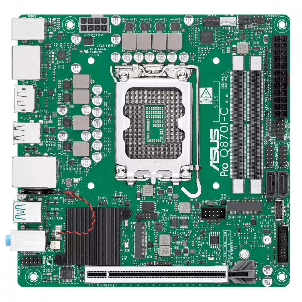 Материнская плата Asus PRO Q870I-C-CSM 90MB1MPP-M0EAYC Mini-ITX, LGA 1851 — фото товара