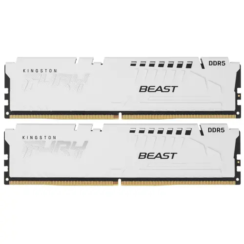 ОЗУ Kingston FURY Beast White KF556C40BWK4-128 DIMM, DDR5, 128 Гб (4 х 32 Гб), 5600 МГц — фото товара