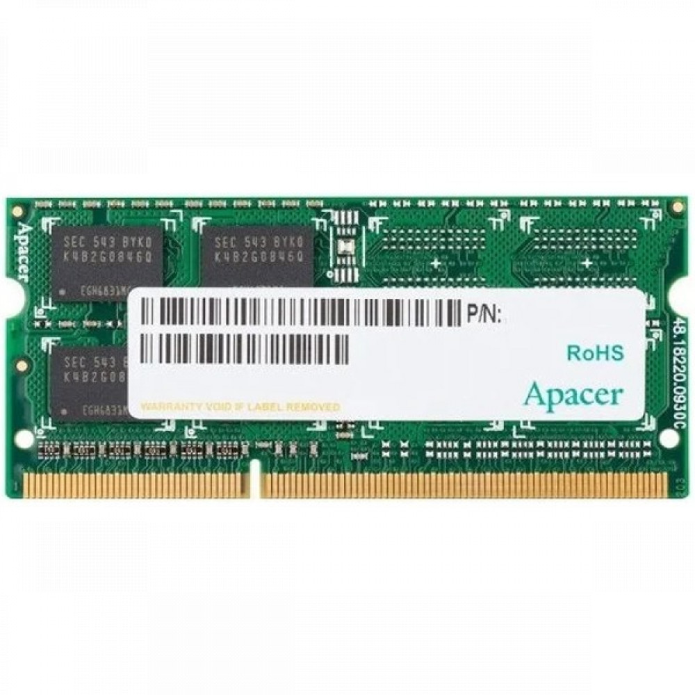 ОЗУ Apacer DS.04G2K.KAM AS04GFA60CATBGC SO-DIMM, DDR3, 4 Гб, 1600 МГц — фото товара
