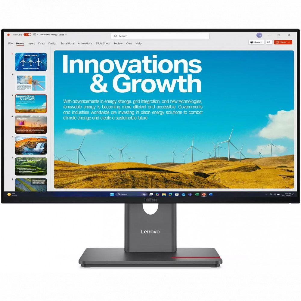 Монитор Lenovo ThinkVision P24QD-40 64B1GAT1UK 23.8 ", IPS, Quad HD 2560x1440 (16:9), 120 Гц — фото товара