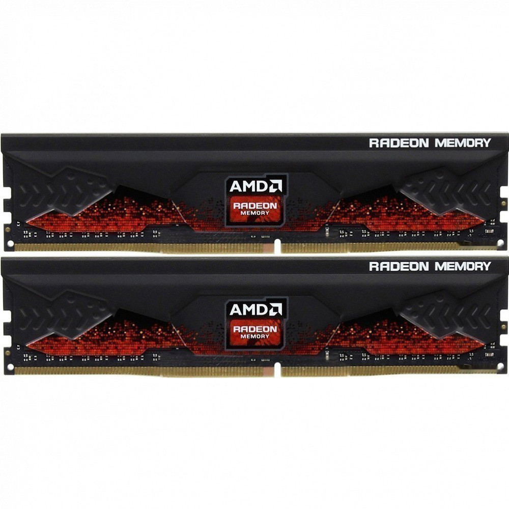 ОЗУ AMD R9 Gamers Series Black Gaming Memory R9S464G3206U2K DIMM, DDR4, 64 Гб (2 х 32 Гб), 3200 МГц — фото товара