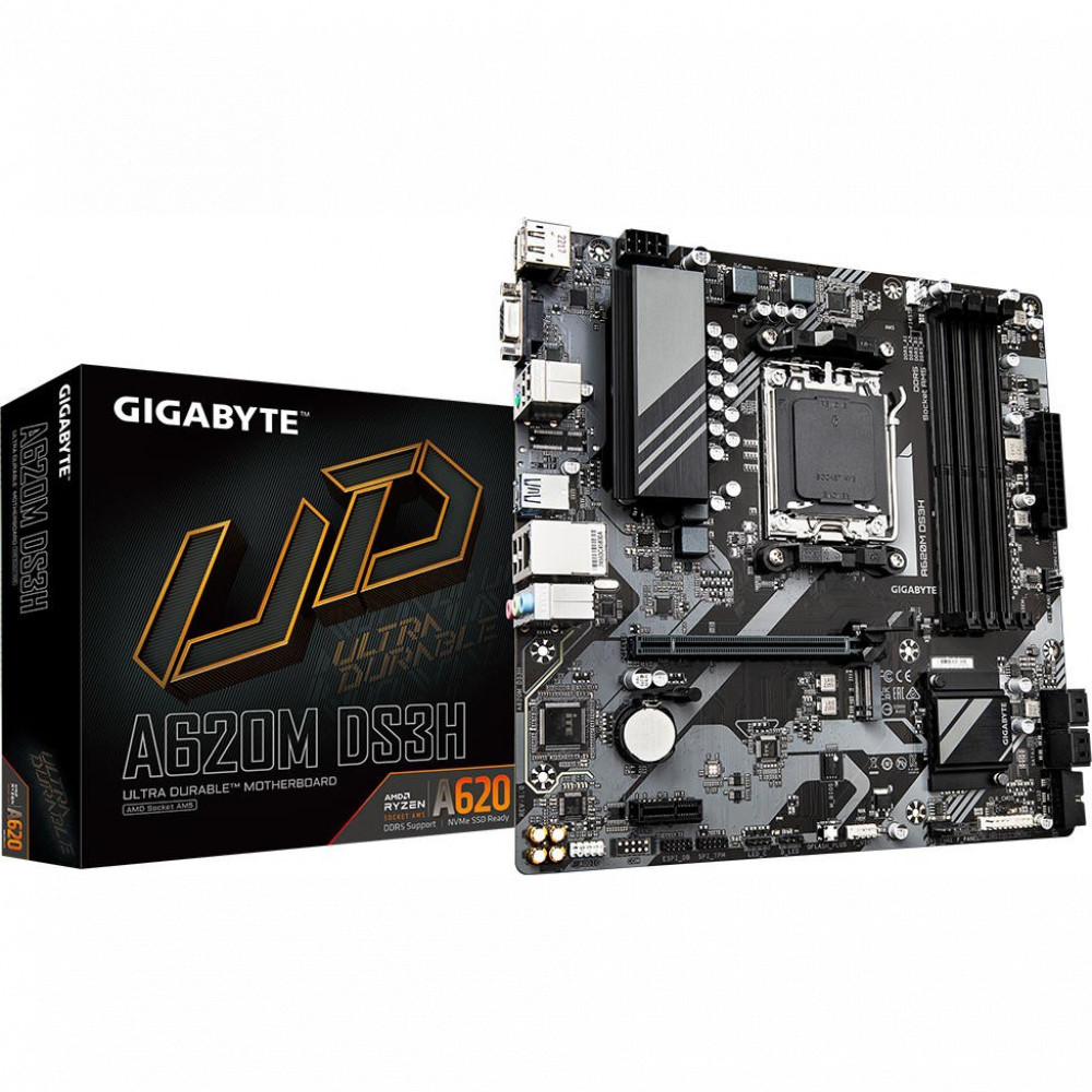 Материнская плата Gigabyte A620M DS3H Micro-ATX, AMD AM5 - миниатюра 5
