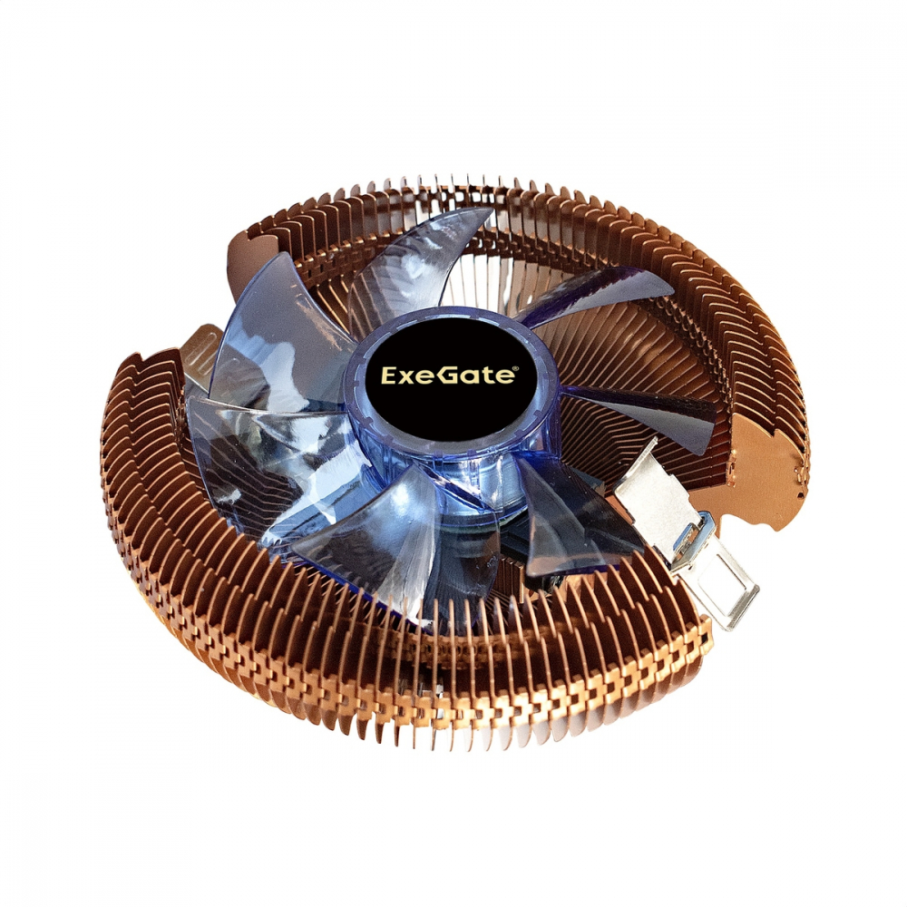 Система охлаждения ExeGate Wizard EE91-PWM.Cu.BLUE EX286154RUS Для системного блока - миниатюра 2