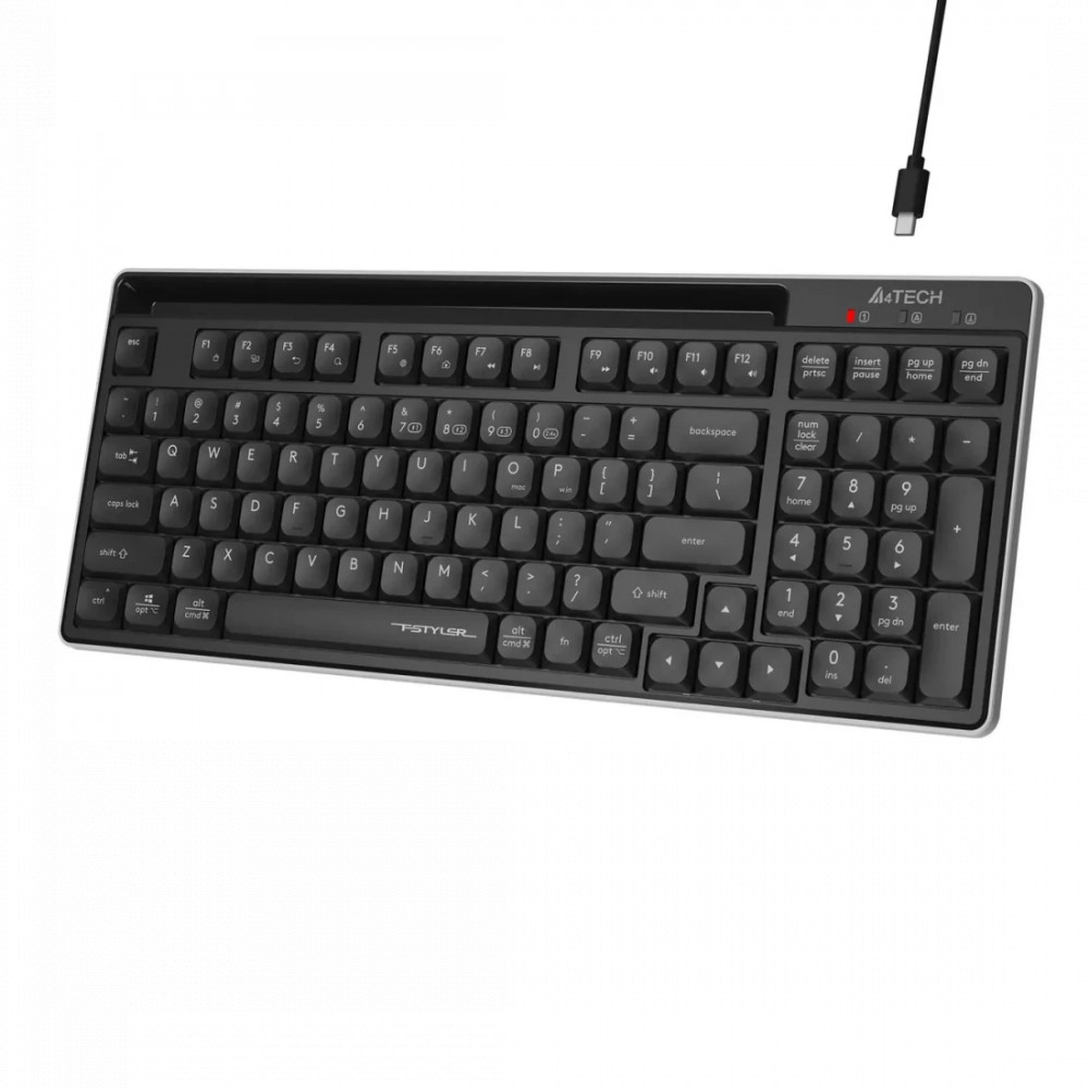 Клавиатура A4Tech Fstyler FBX70C BLACK Беспроводная, Bluetooth - миниатюра 4
