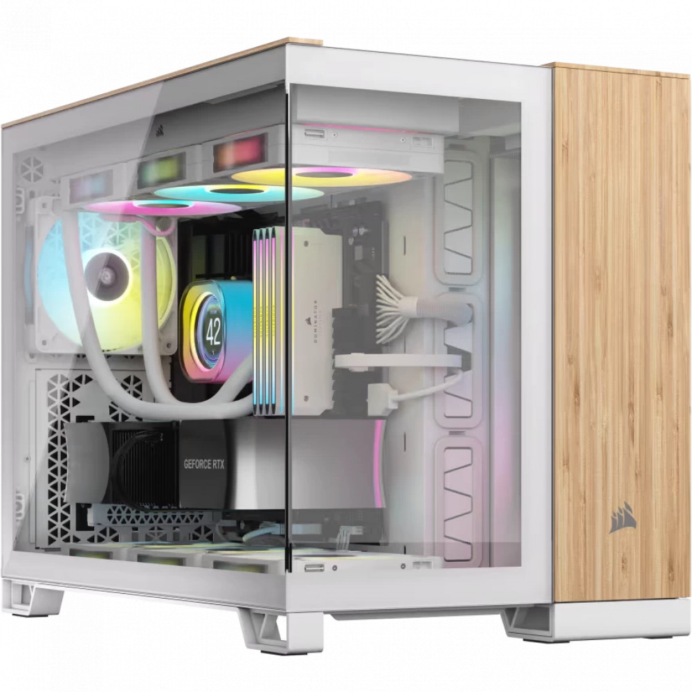 Корпус Corsair 2500X White - Bamboo Wood CC-9011288-WW Mid-Tower — фото товара