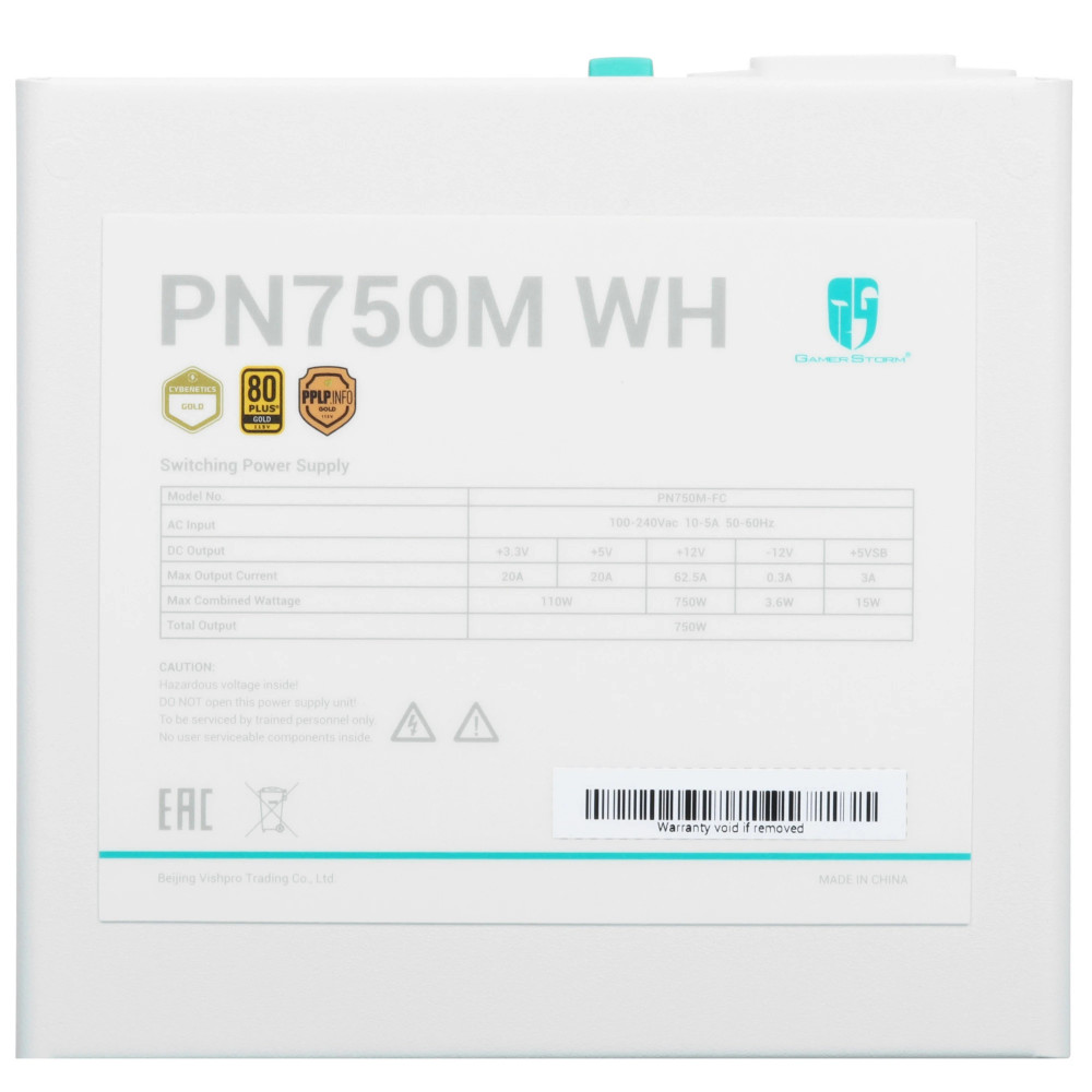 Блок питания Deepcool GAMERSTORM PN750M WH R-PN750M-FC0W-WGEU_1 750 Вт - миниатюра 4