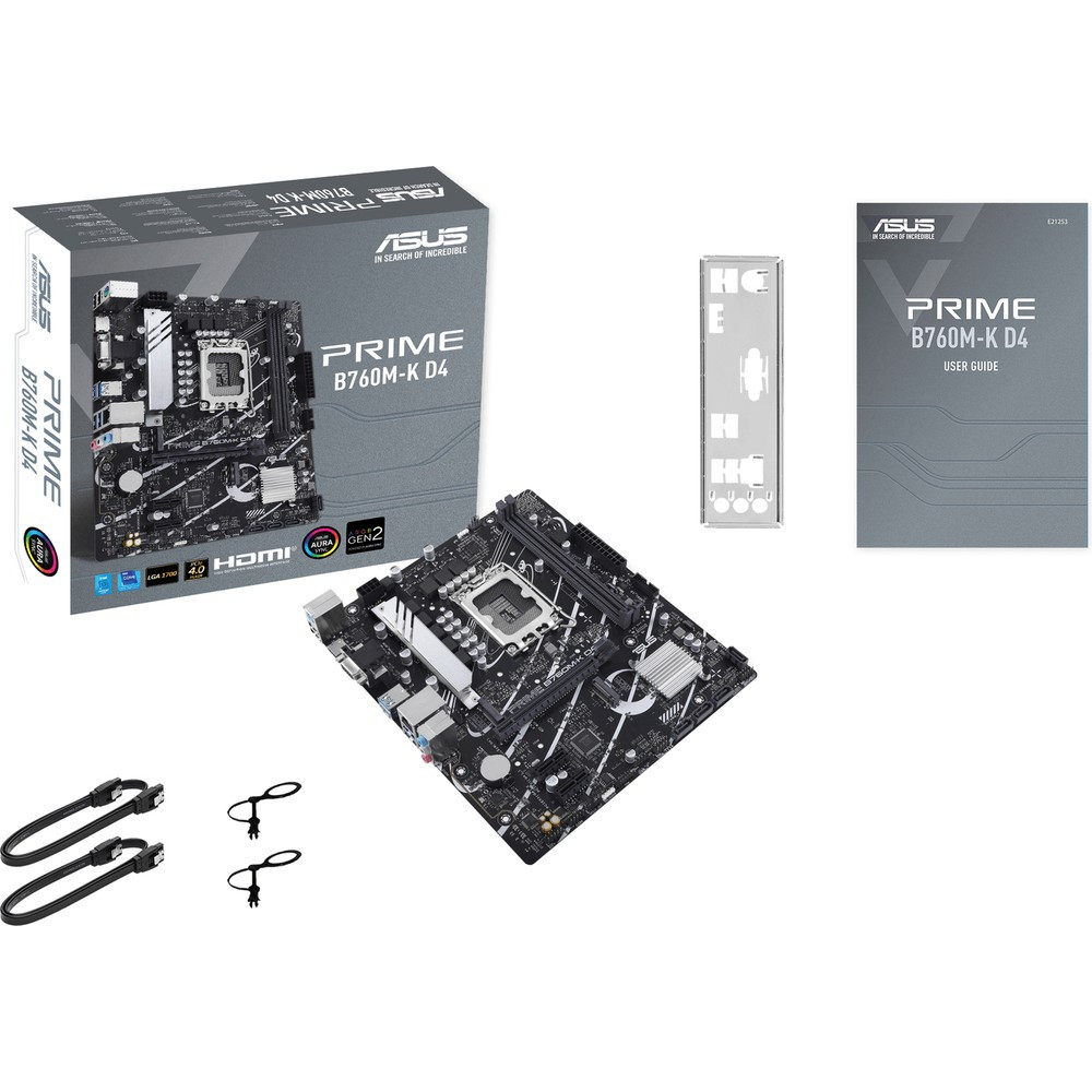 Материнская плата Asus PRIME B760M-K D4 90MB1DS0-M1EAY0 Micro-ATX, LGA 1700 - миниатюра 4
