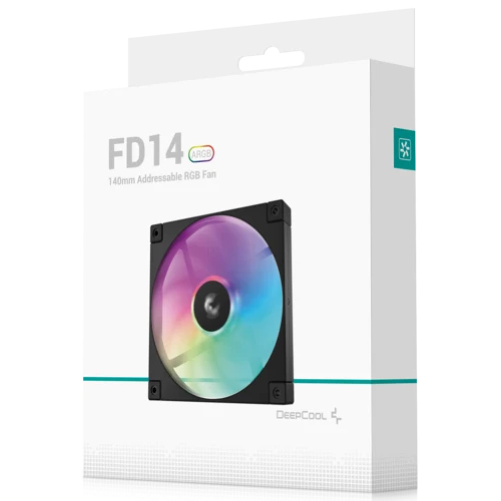 Система охлаждения Deepcool FD14 ARGB 140х140x25 черный R-FD14-BKAPN1-G Для системного блока - миниатюра 5