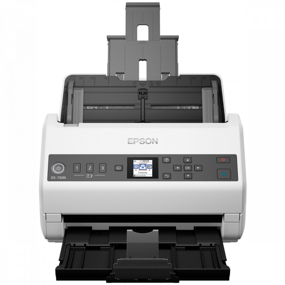 Протяжный сканер Epson WorkForce DS-730N B11B259401 A4, CIS - миниатюра 2