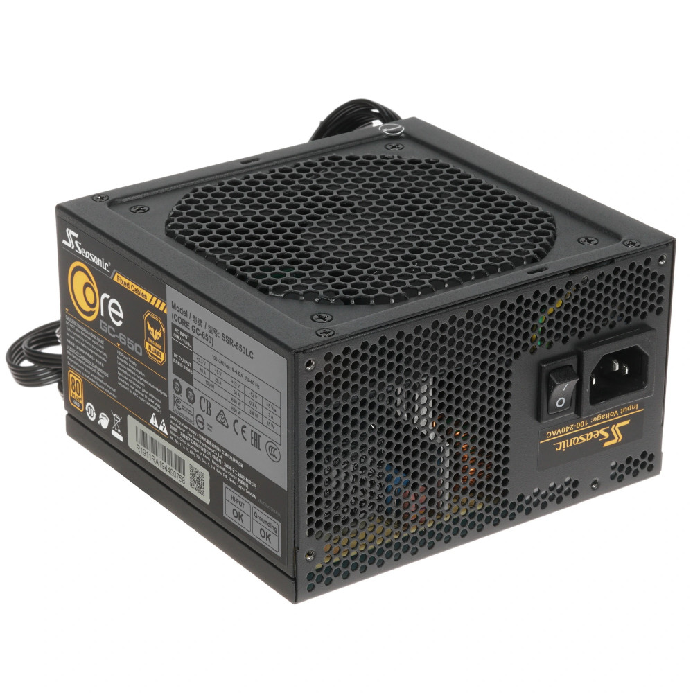 Блок питания Seasonic CORE GC-650 650 Вт, 80+ Gold - миниатюра 2
