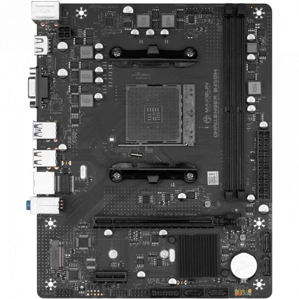 Материнская плата Maxsun Challenger B450M MS-Challenger B450M Micro-ATX, AMD AM4 - миниатюра 2