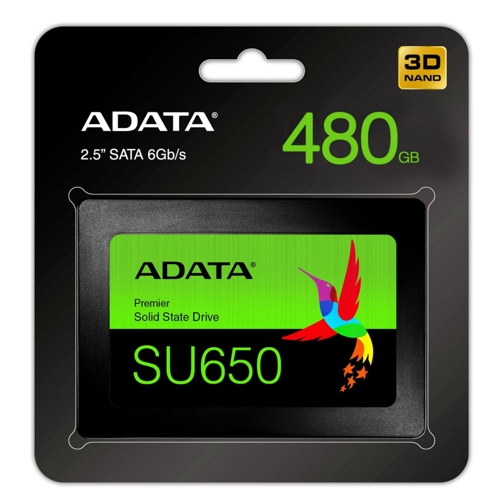 Жесткий диск ADATA SU650 ASU650SS-480GT-R SSD (твердотельные), 480 ГБ, 2.5 дюйма, SATA — фото товара