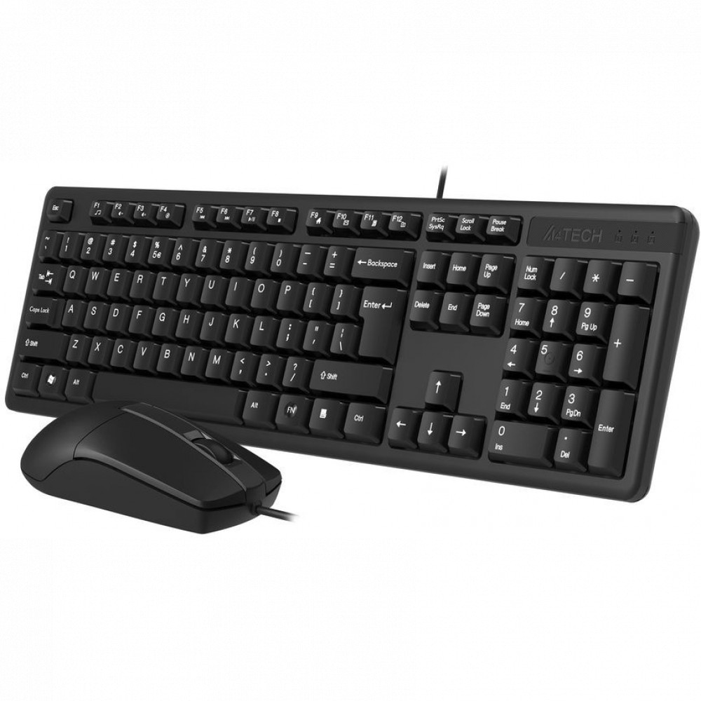Клавиатура + мышь A4Tech KK-3330 KK-3330 USB (BLACK) - миниатюра 2