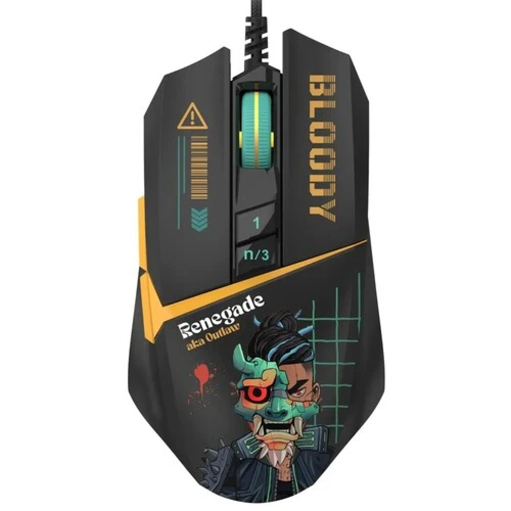 Мышь A4Tech W63 Max Renegade Black W63 MAX Игровые, Проводная — фото товара