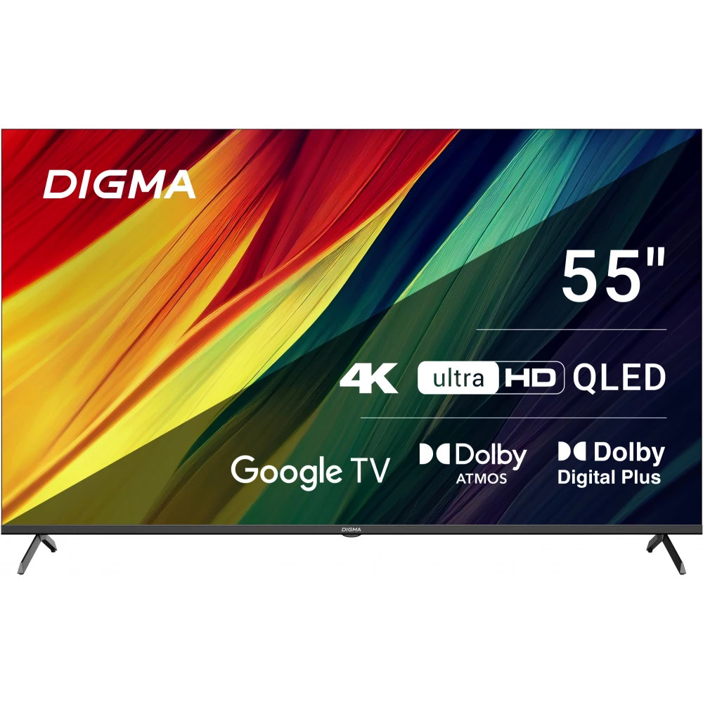 Телевизор Digma 55" DM-LED55UQB31 55 ", Smart TV, Черный — фото товара
