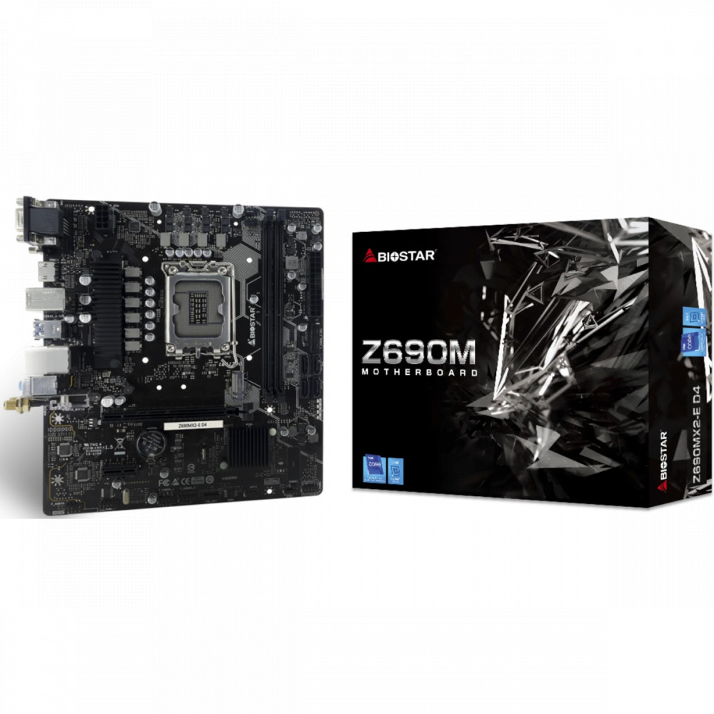 Материнская плата BIOSTAR Z690MX2-E D4 Micro-ATX, LGA 1700 - миниатюра 4