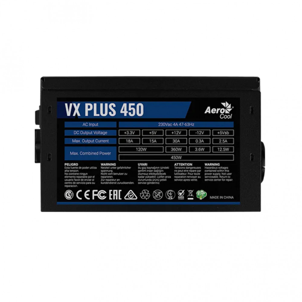 Блок питания Aerocool VX PLUS Stealth 450 ACPN-VS45NEY.12 450 Вт - миниатюра 3