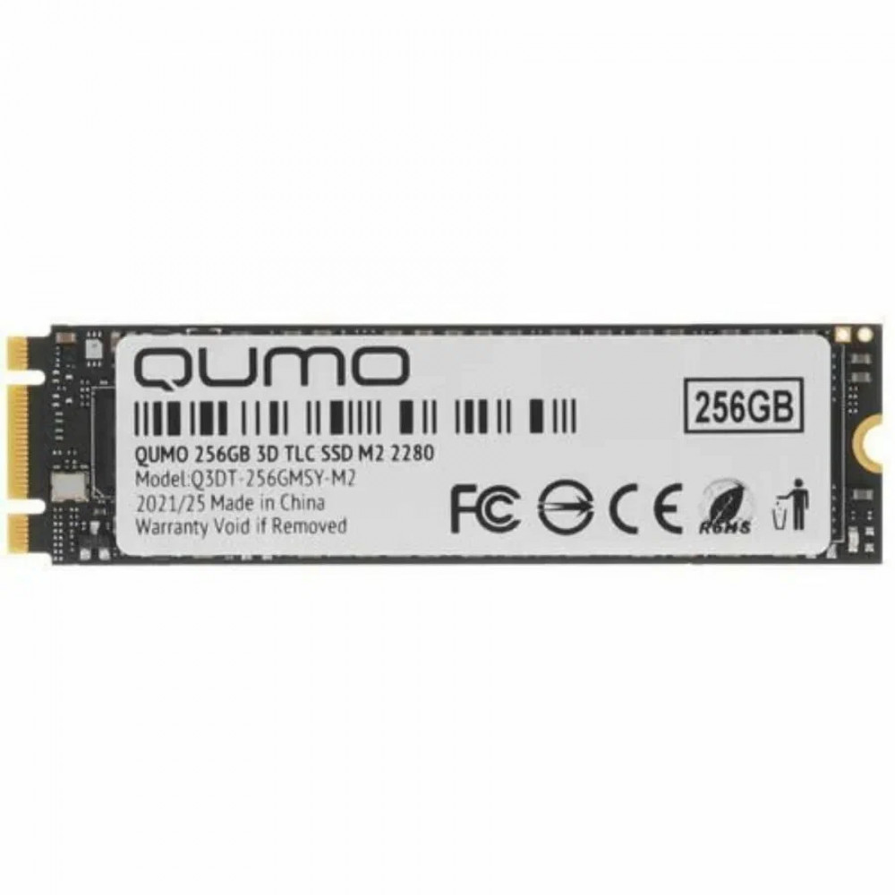 Жесткий диск Qumo Q3DQ-256GMQE-M2 SSD (твердотельные), 256 ГБ, M.2, PCIe — фото товара