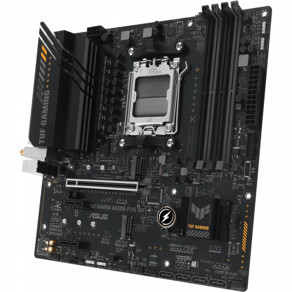 Материнская плата Asus TUF GAMING A620AM-PLUS WIFI 90MB1MZ0-M0EAY0 Micro-ATX, AMD AM5 - миниатюра 3