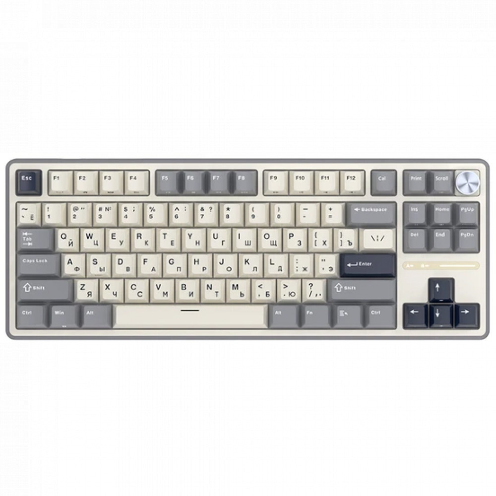 Клавиатура Royal Kludge R87 Pro Half Grey (Brown Switch) 6977576550755 Проводная, USB - миниатюра 2