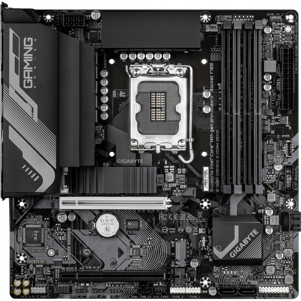 Материнская плата Gigabyte B760M GAMING X GEN5 DDR4 Micro-ATX, LGA 1700 — фото товара