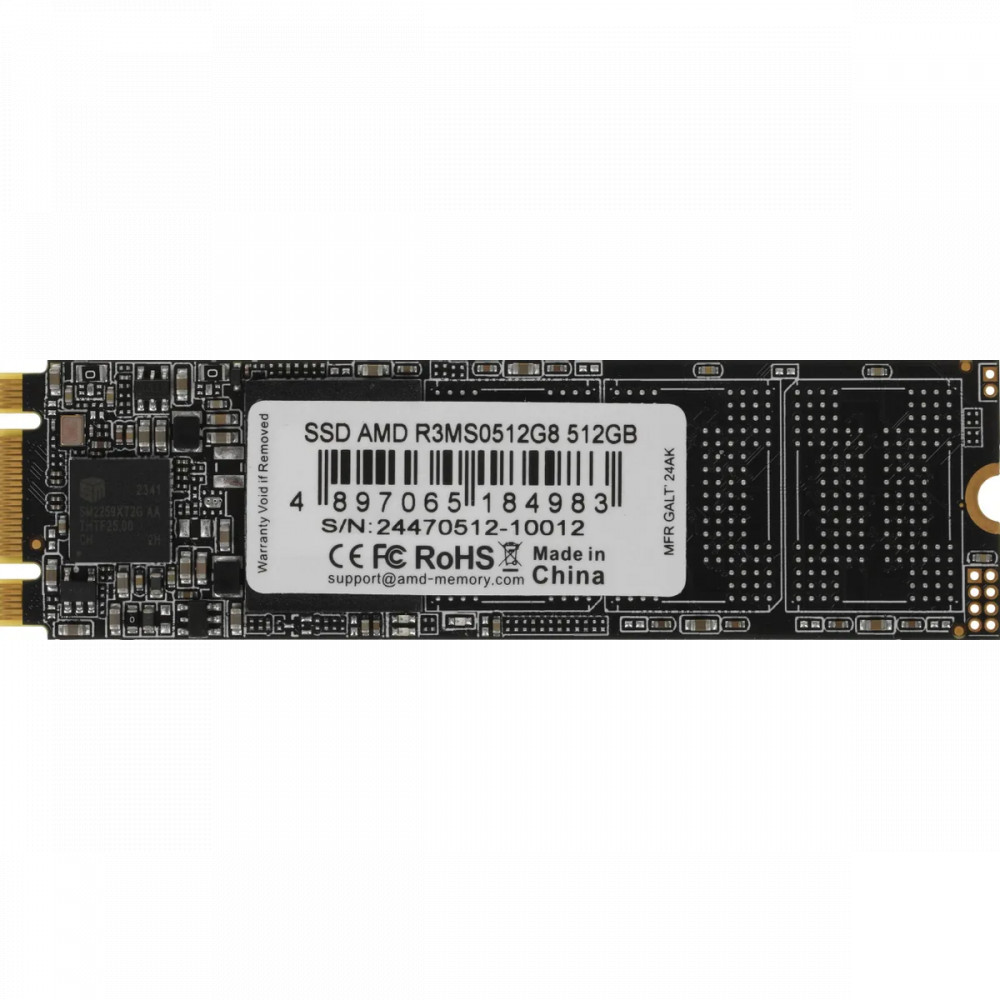 Жесткий диск AMD R3MS0512G8 SSD (твердотельные), 512 ГБ, M.2, SATA — фото товара