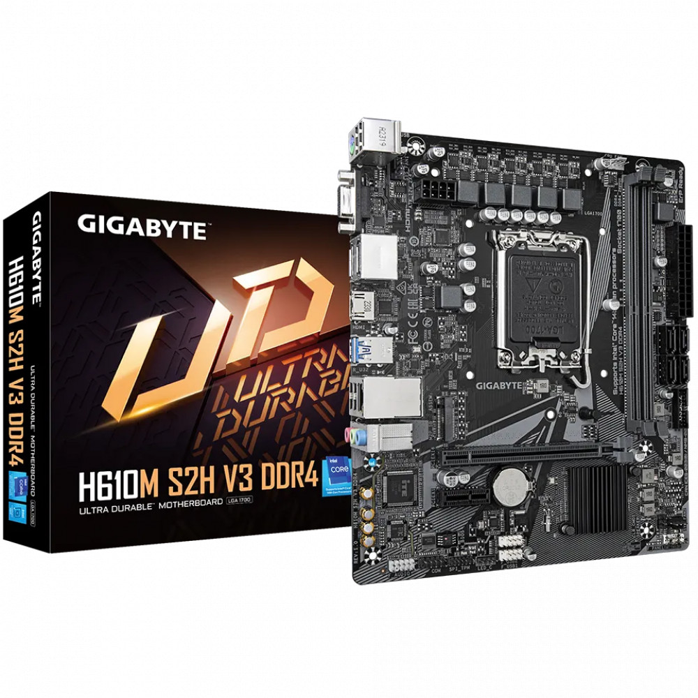 Материнская плата Gigabyte H610M S2H V3 DDR4 Micro-ATX, LGA 1700 - миниатюра 5