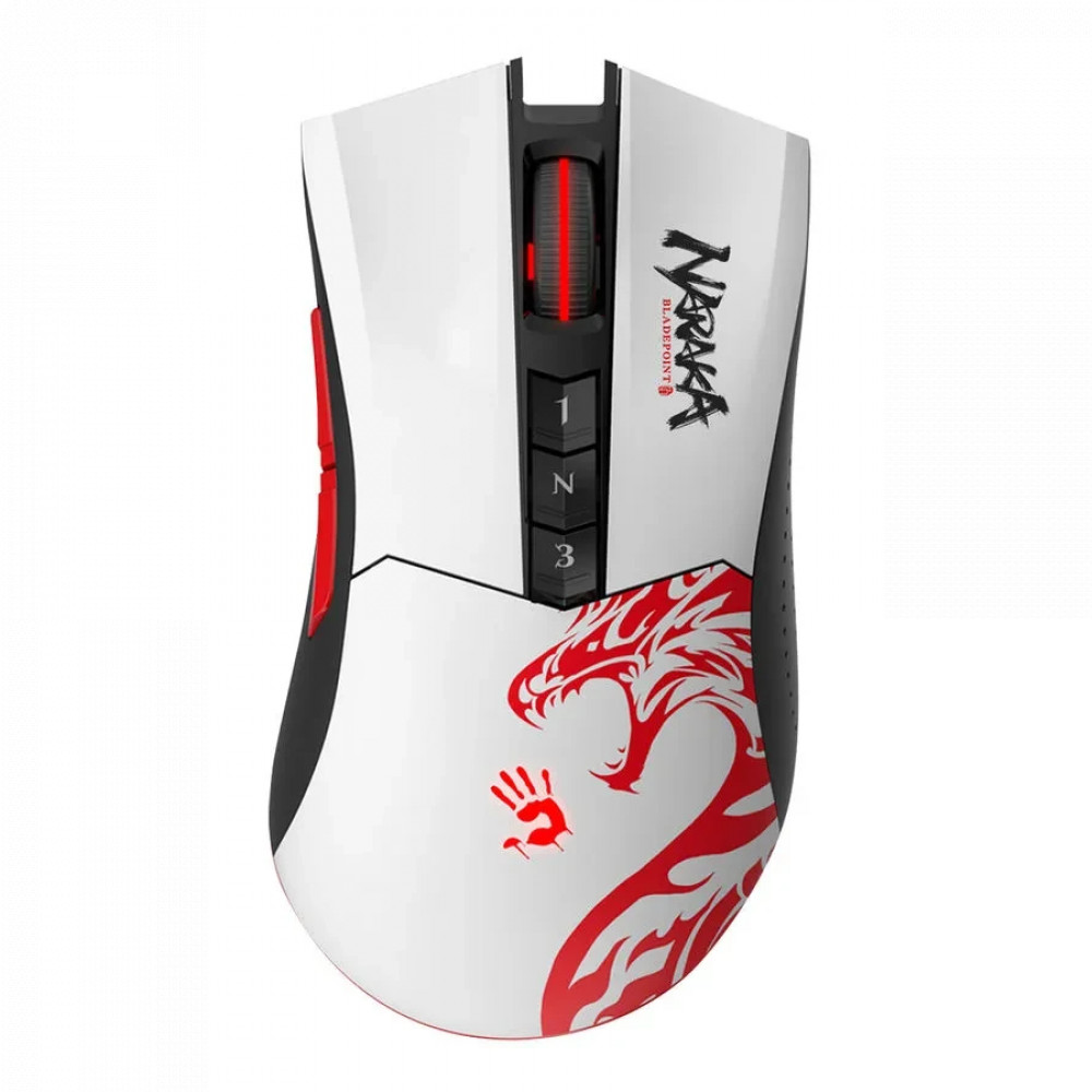 Мышь Bloody R90 Plus Naraka White R90 PLUS NARAKA ACTIVATED Игровые, Беспроводная — фото товара