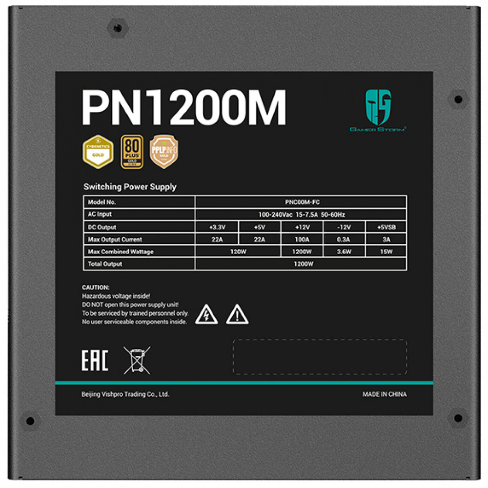 Блок питания GamerStorm PN1200M R-PNC00M-FC0B-WGEU 1200 Вт - миниатюра 3