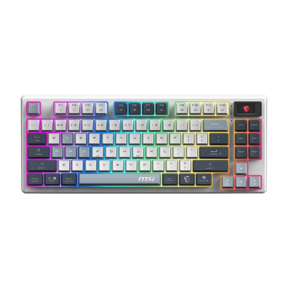 Клавиатура MSI FORGE GK600 TKL W SKY RU Беспроводная, Bluetooth — фото товара