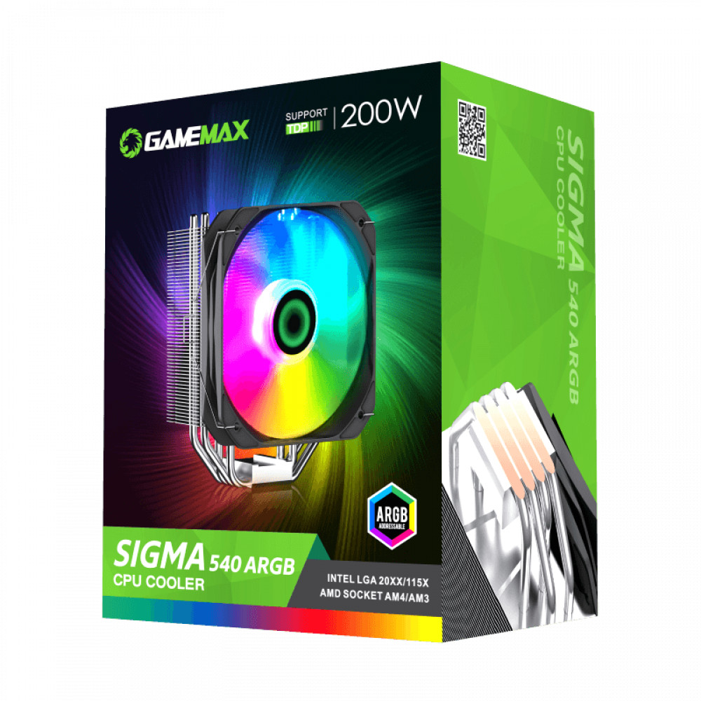 Система охлаждения GameMax SIGMA 540 ARGB Для процессора - миниатюра 4