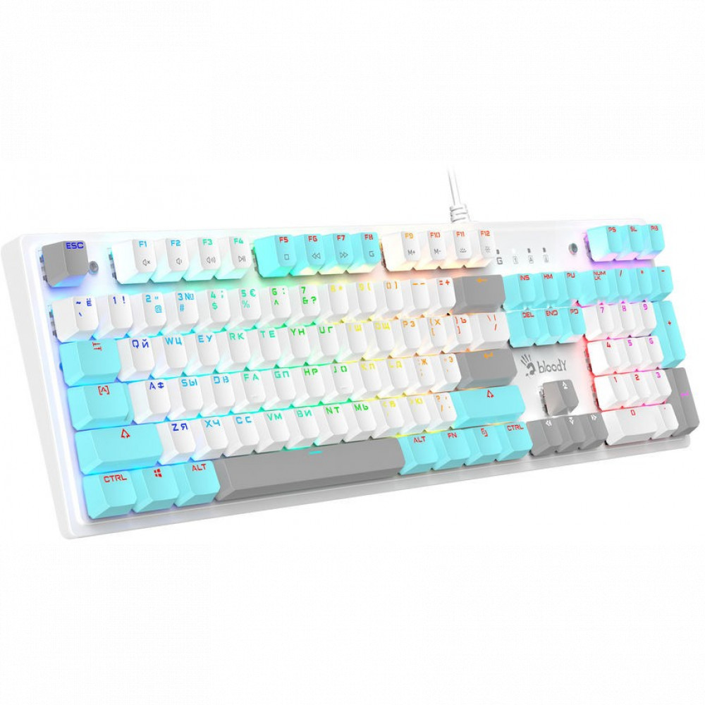 Клавиатура A4Tech S510N S510N (ICY WHITE ) Проводная, USB - миниатюра 2