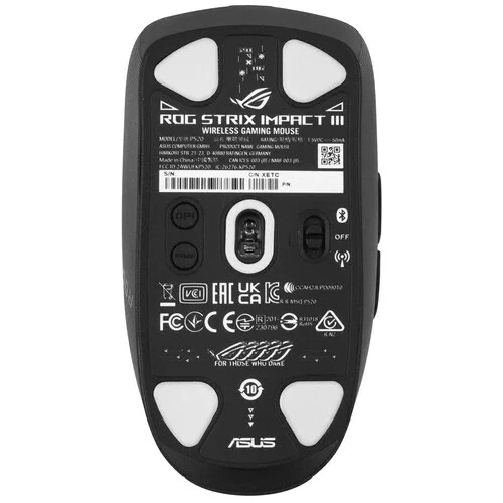 Мышь Asus P520 ROG STRIX IMPACT III WL 90MP03D0-BMUA10 Игровые, Беспроводная - миниатюра 2