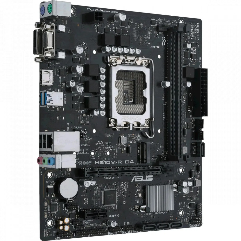 Материнская плата Asus H610M-R D4-SI Micro-ATX, LGA 1700 - миниатюра 3
