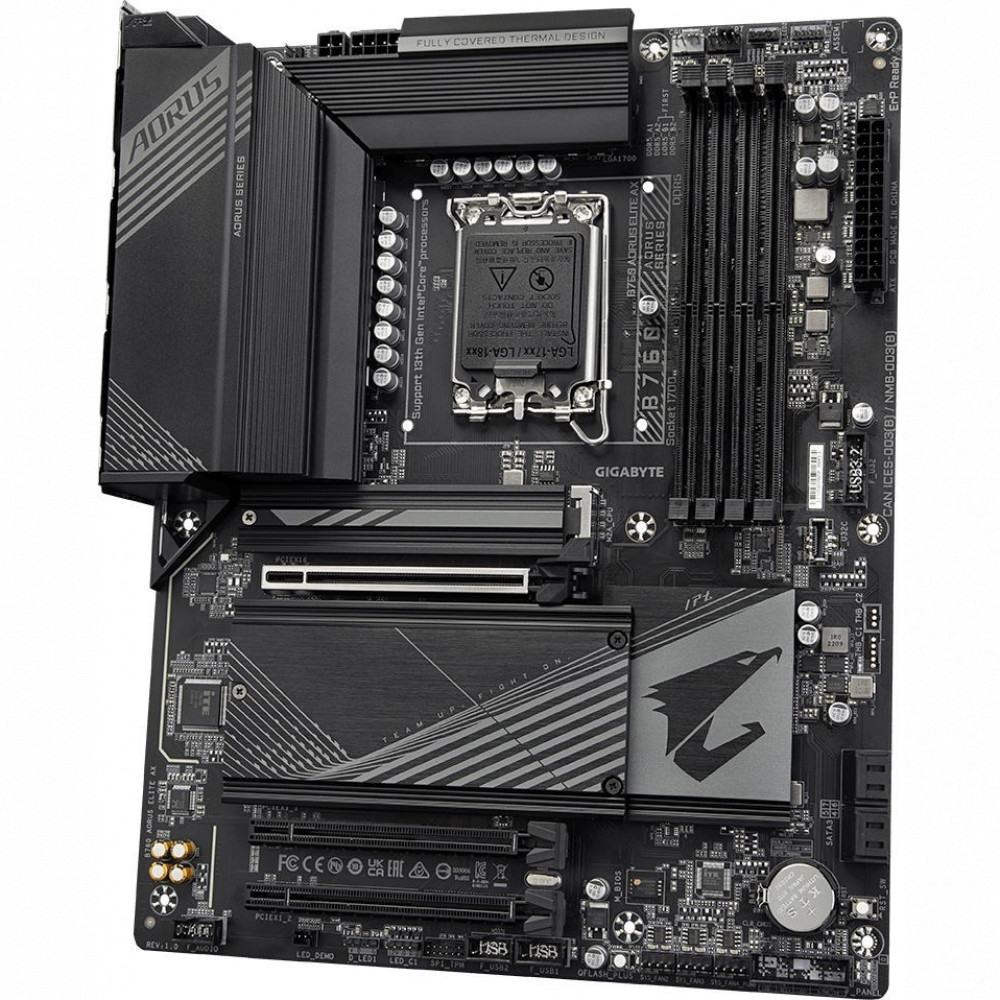 Материнская плата Gigabyte B760 AORUS ELITE AX ATX, LGA 1700 - миниатюра 3