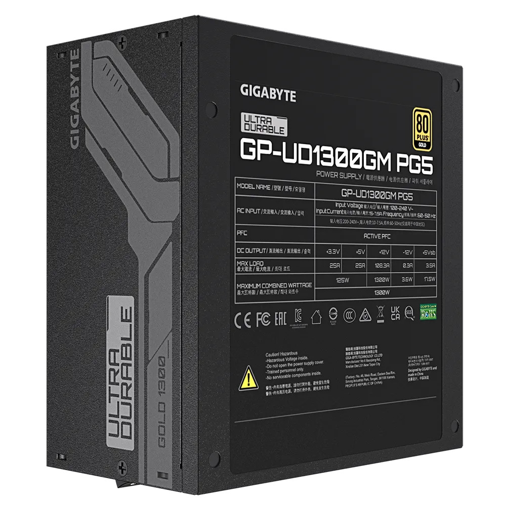 Блок питания Gigabyte GP-UD1300GM PG5 1000 Вт - миниатюра 6