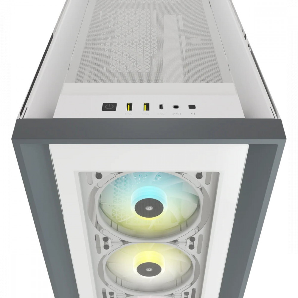 Корпус Corsair iCUE 5000X RGB белый CC-9011213-WW Mid-Tower - миниатюра 6