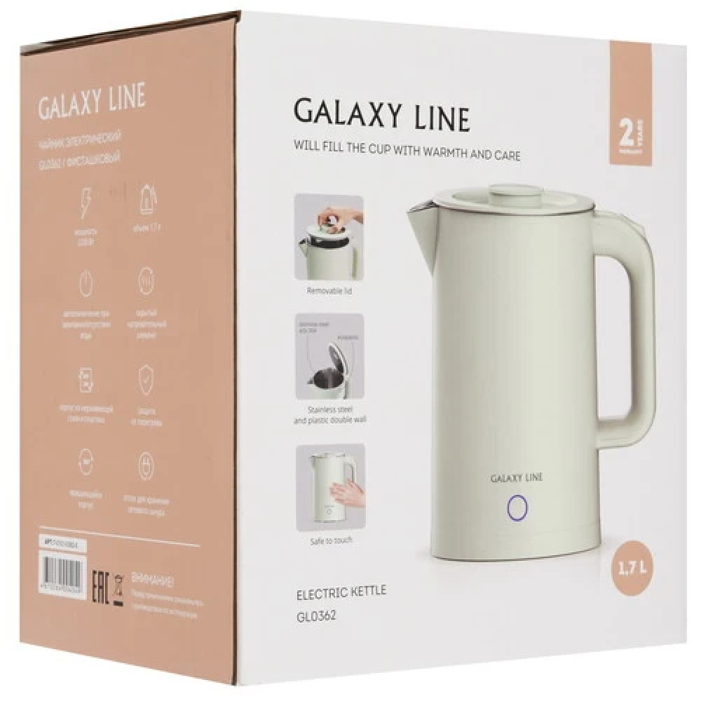 Galaxy Line GL 0362 LINE GL 0362 Чайник, 1.7 л., 2200 Вт - миниатюра 4