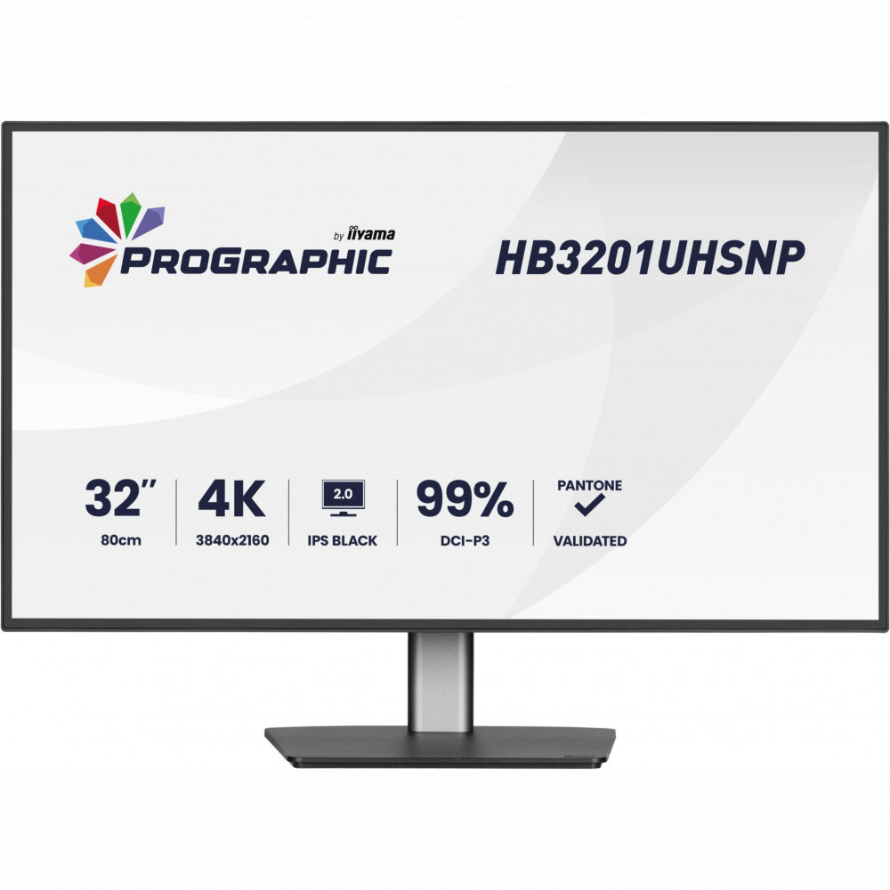 Монитор IIYAMA ProGraphic HB3201UHSNP-B1 31.5 ", IPS, 4K UHD 3840x2160 (16:9), 60 Гц — фото товара