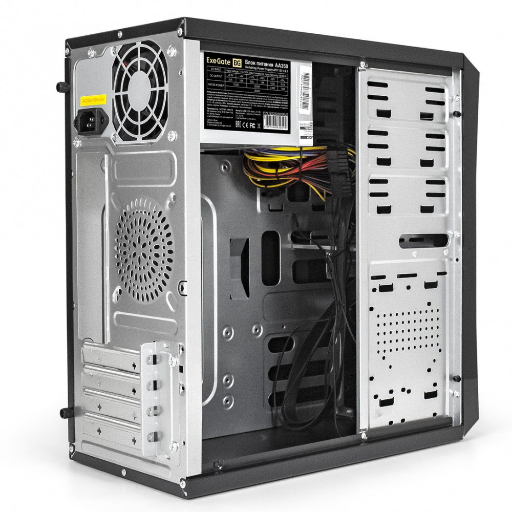 Корпус ExeGate BA-202-AA350 EX284026RUS Mini-Tower - миниатюра 2