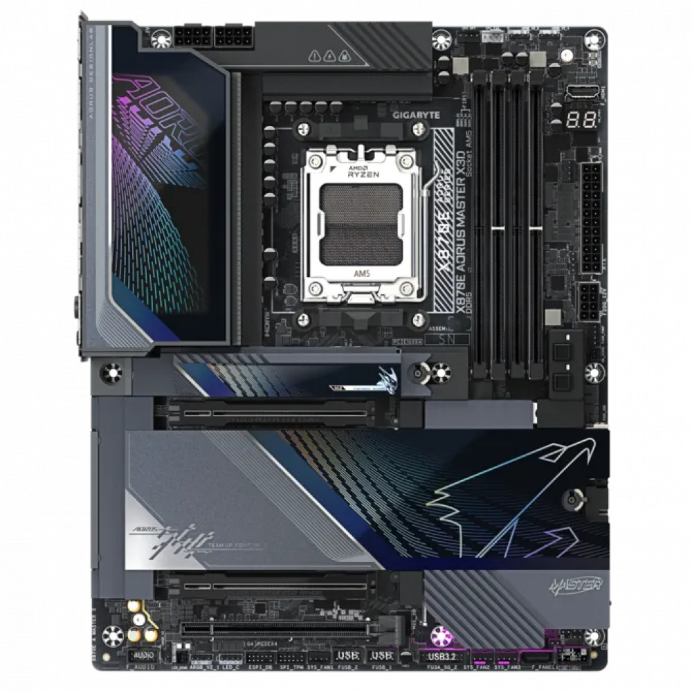 Материнская плата Gigabyte X870E AORUS MASTER X 1.0 X870E A MASTER X 1.0 ATX, AMD AM5 — фото товара