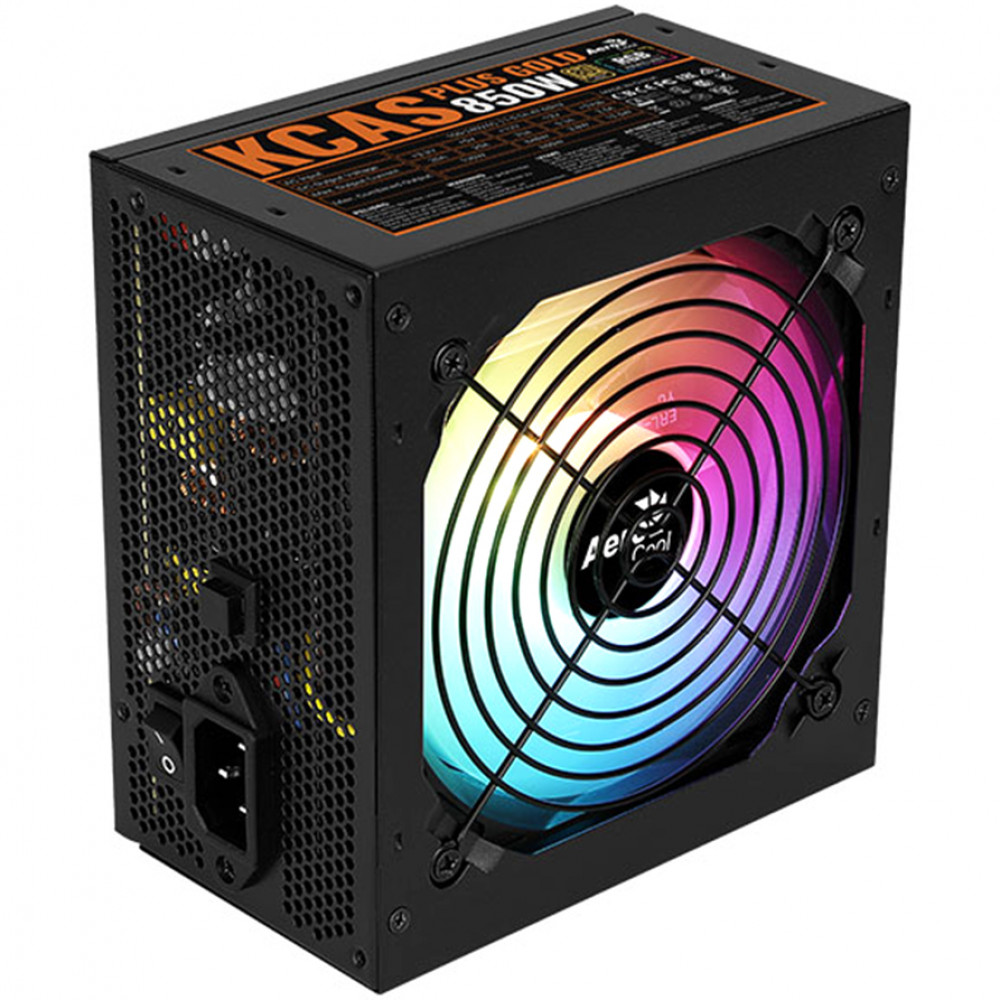 Блок питания Aerocool KCAS PLUS GOLD 850W RGB 850 Вт — фото товара